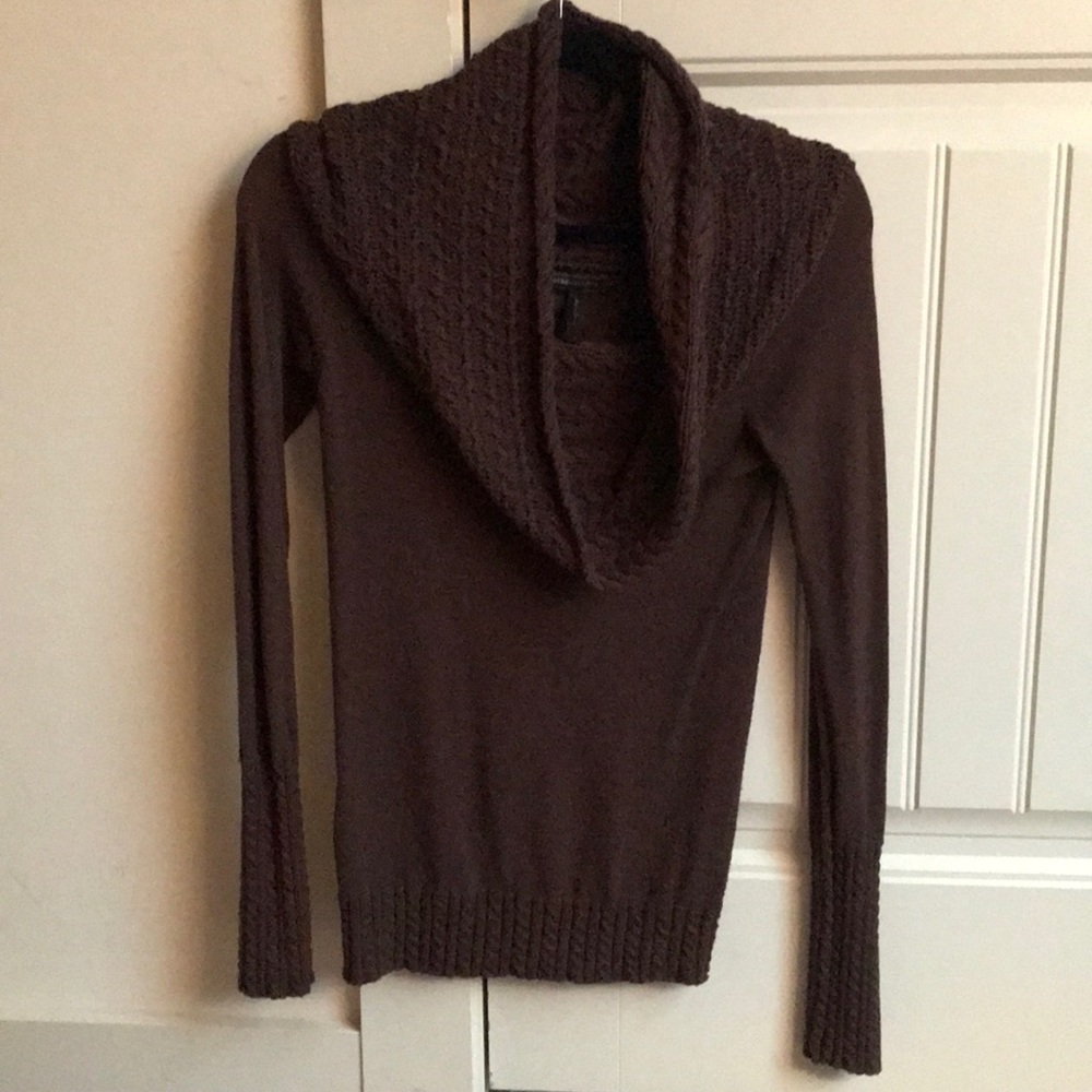 Fitted BCBGMaxazria cowlneck sweater